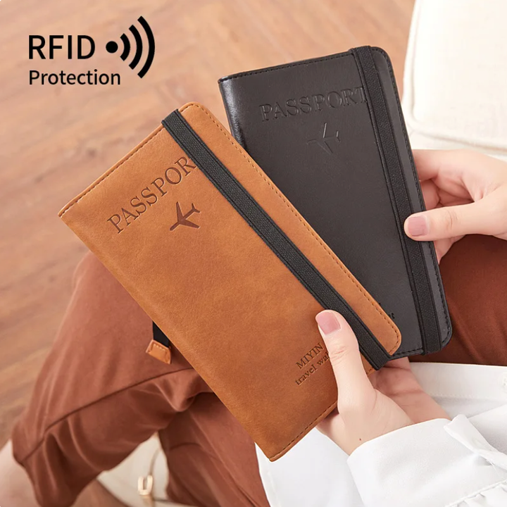 Secure Travels Leather Passport Case